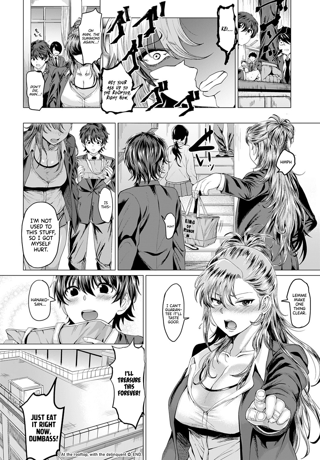 Hentai Manga Comic-On the Rooftop, with the Delinquent-Read-30